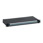   Legrand 032162 24xLC duplex multimódusú 1U-19" fekete LCS3 optikai patch panel