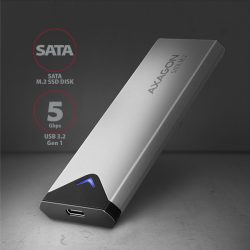 Axagon EEM2-U3C USB-C 3.2 SATA M2 fekete ház