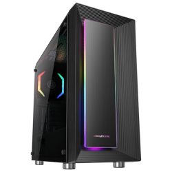 ABKONCORE Cronos 510S RGB fekete ablakos (Táp nélküli) számítógép ház