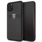   FERRARI Off Track iPhone 11 Pro Max fekete szemcsés bőr hátlap