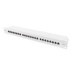   DIGITUS CAT6A 24port 19" 1U kompakt szürke árnyékolt Patch Panel