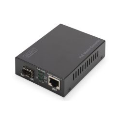 DIGITUS Gigabit PoE+ (RJ45-SFP) 30W SFP modul nélküli média konverter