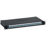   Legrand 032165 24xLC duplex monomódusú 1U-19" fekete LCS3 optikai patch panel