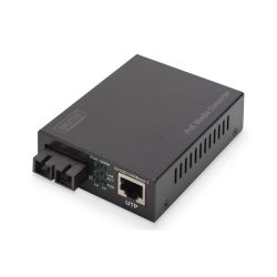 DIGITUS Gigabit PoE+ SM (RJ45-SC) 30W média konverter