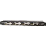 MaxLink 19" 1U 16 Port Gigabit 24V~57V DC PoE Injector