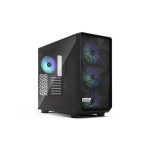   Fractal Design Meshify 2 Lite RGB Fekete világos ablakos (Táp nélküli) E-ATX ház