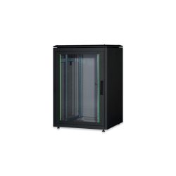 DIGITUS Rack Unique 19" 22U 800x800mm álló fekete rack szekrény