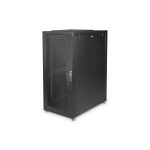   DIGITUS 19" Server Rack Unique 1340x600x1000 26U perforált ajtós fekete szerver rack szekrény