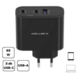 Cellect MTCB-PD65W-BK 65W fekete hálózati gyorstöltő adapter