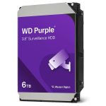   Western Digital 3,5" 6000GB belső SATAIII 5400RPM 256MB PURPLE WD64PURZ winchester 3 év