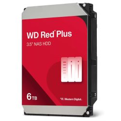 Western Digital 3,5" 6000GB belső SATAIII 5400RPM 256MB RED PLUS WD60EFPX winchester 3 év