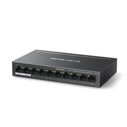 Mercusys MS110P 10port 10/100Mbps FE LAN 8xPoE+ LAN port nem menedzselhető asztali PoE+ Switch