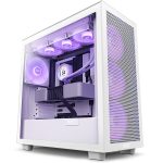   NZXT H7 Flow 2023 RGB Fehér (Táp nélküli) ablakos ATX ház