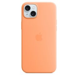 Apple MT173ZM/A iPhone 15 Plus Silicon Case Orange Sorbet szilikon MagSafe hátlap