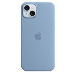 Apple MT193ZM/A iPhone 15 Plus Silicon Case Winter Blue szilikon MagSafe hátlap