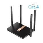   CUDY LT500D kétsávos AC1200 WIFI MESH nanoSIM 4G LTE fekete router