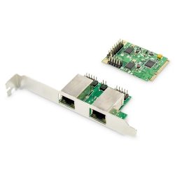 DIGITUS DN-10134 Mini PCIe hálózati kártya Belső Dual Giagbit Ethernet