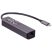 Akyga AK-AD-66 USB-C - USB 3.0 3-port + Ethernet USB hub