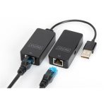 DIGITUS DA-70141 RJ45 - USB 2.0 50m fekete jeltovábbító