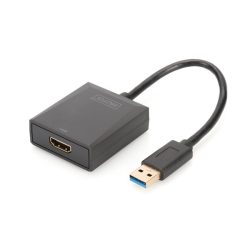 DIGITUS DA-70841 1080p USB HDMI video digitalizáló adapter fekete