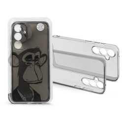 Haffner HF272523 Samsung Galaxy A25 Gray Monkey átlátszó szilikon hátlap