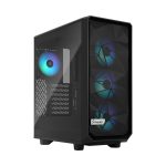   Fractal Design Meshify 2 Compact Lite RGB fekete (táp nélküli) ablakos ATX ház