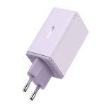   Baseus P10162705532-00 GaN6 Pro 100W EU lila gyorstöltő adapter 1m USB Type-C - Type-C kábellel