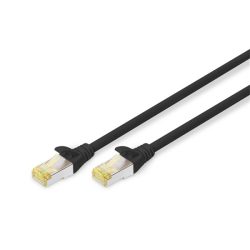 DIGITUS DK-1644-A-0025/BL CAT6A S-FTP LSZH 0,25m fekete patch kábel