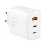   Baseus P10152301213-00 OS-Cube Pro 65W 2xType-C/USB fehér hálózati töltő