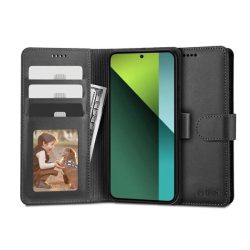 Tech Protect TP300082 Xiaomi Redmi Note 13 Pro 5G/Poco X6 5G fekete Wallet flipes bőrtok