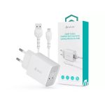   Devia ST361395 5V/2.4A Smart 2xUSB Hálózati töltő adapter + 1 m Lightning kábel