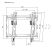 Stansson WM-2343-08 23"-43" dönthető fali TV konzol