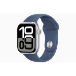   Apple Watch S10 GPS (42mm) ezüst alumínium tok, denim sportszíj (S/M) okosóra