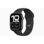   Apple Watch S10 GPS (42mm) kozmoszfekete alumínium tok, fekete sportszíj (S/M) okosóra