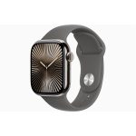   Apple Watch S10 Cellular (42mm) natúr titán tok, kőszürke sportszíj (S/M) okosóra