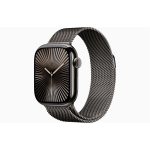   Apple Watch S10 Cellular (42mm) palaszürke titán tok, palaszürke milánói szíj okosóra