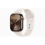   Apple Watch S10 Cellular (42mm) arany titán tok, csillagfény sportszíj (M/L) okosóra