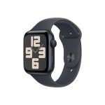   Apple Watch SE2 v3 GPS (40mm) éjfekete alumínium tok, éjfekete sportszíj (S/M) okosóra