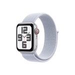   Apple Watch SE2 v3 Cellular (40mm) ezüst alumínium tok, fakókék sportszíj okosóra