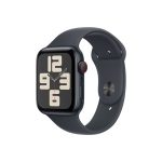   Apple Watch SE2 v3 Cellular (44mm) éjfekete alumínium tok, éjfekete sportszíj (S/M) okosóra