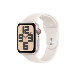 Apple Watch SE2 v3 Cellular (44mm) csillagfény alumínium tok, csillagfény sportszíj (M/L) okosóra